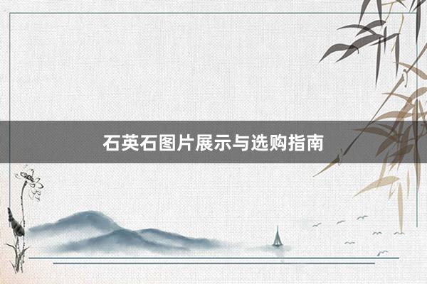 石英石图片展示与选购指南