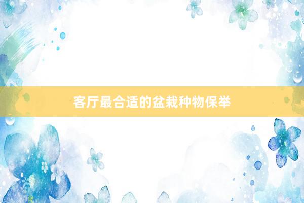 客厅最合适的盆栽种物保举